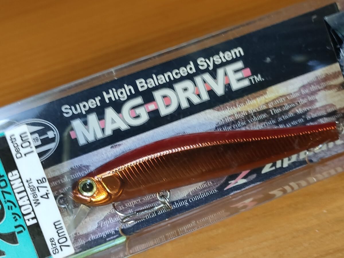 ジップベイツ リッジ70F フローティング ミノー 赤銅 zipbaits